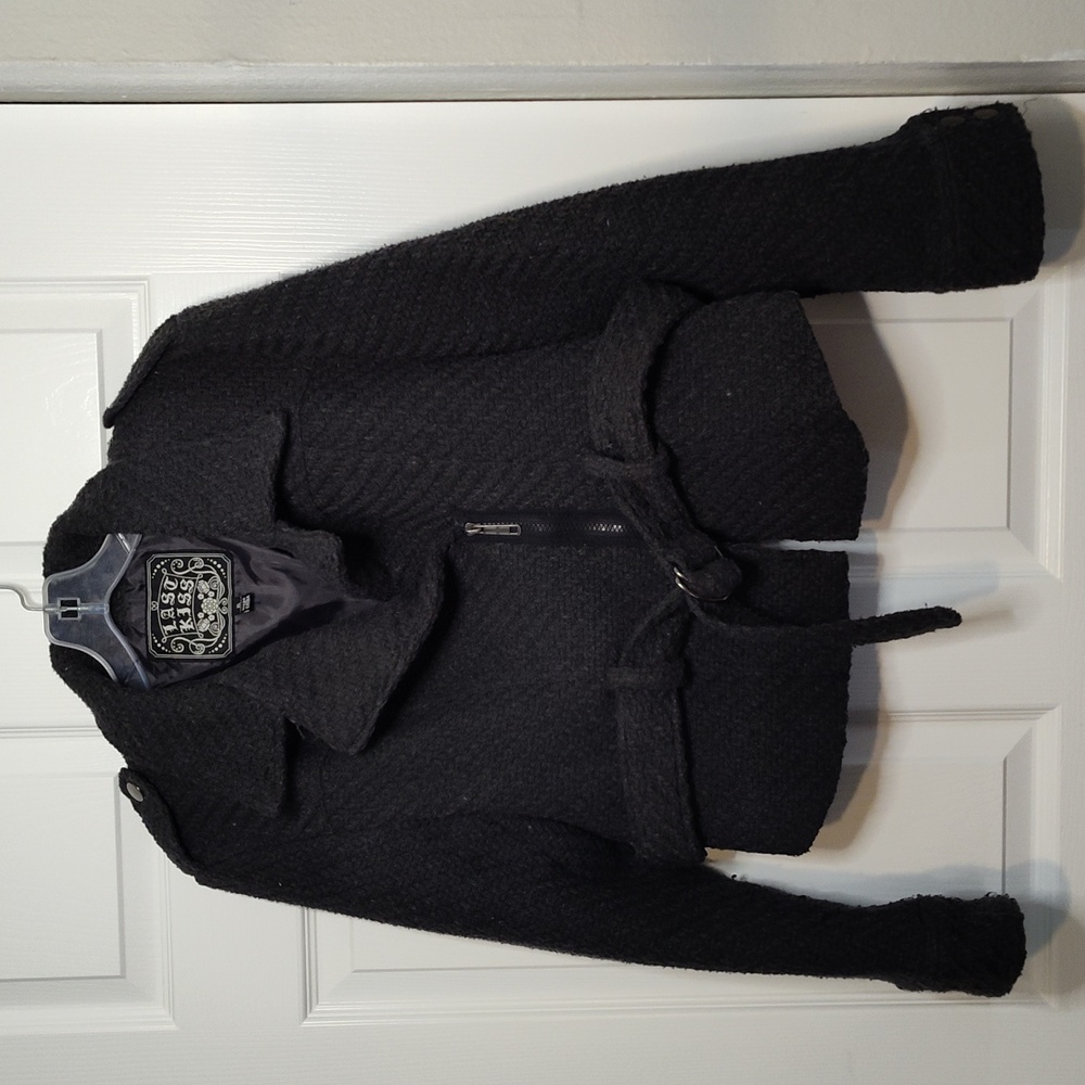 CL2-Last Kiss XL Gray Wool Pea Coat